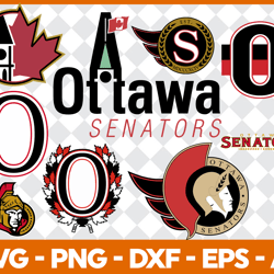 Ottawa Senators Hockey Bundle Svg, Sport Svg, NHL Svg, NHL Logo Svg, Hockey Team Svg Digital Download