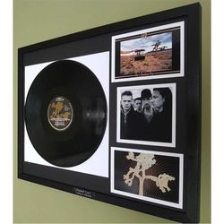 u2 the joshua tree framed genuine vinyl album-limited edition
