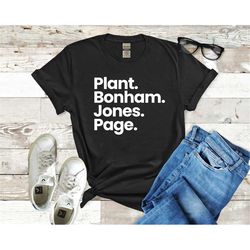 led zeppelin shirt band members list tee classic rock shirts rober plant jimmie page john bonham paul jones cotton softs