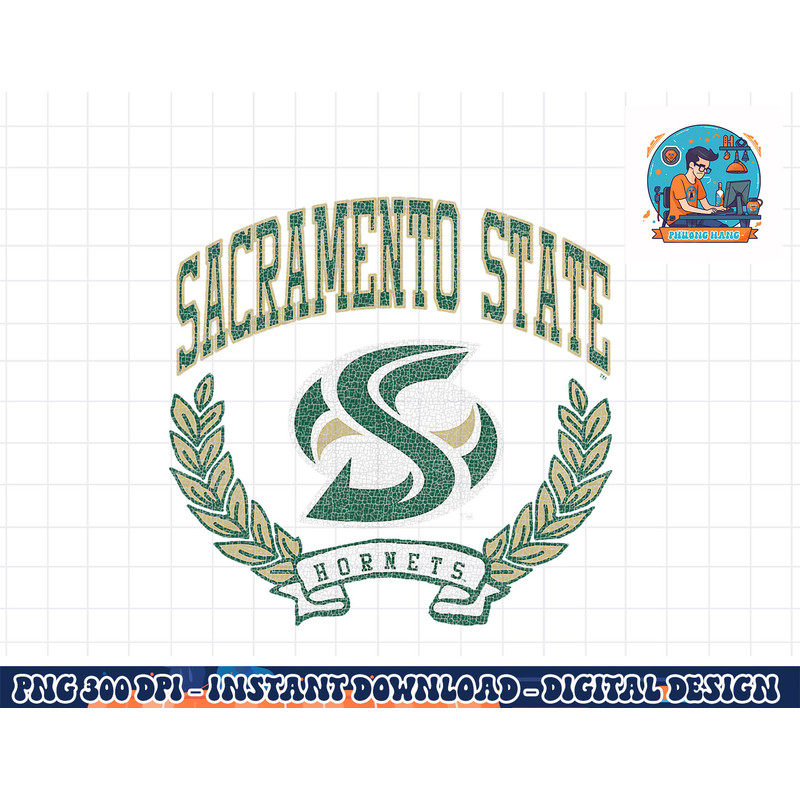 Sacramento State Hornets Victory Logo Officially Licensed png, sublimation copy.jpg
