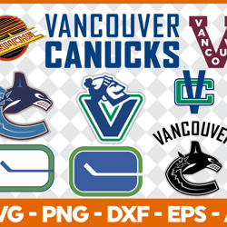 vancouver canucks hockey bundle svg, sport svg, nhl svg, nhl logo svg, hockey team svg digital download