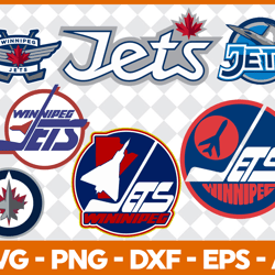 winnipeg jets hockey bundle svg, sport svg, nhl svg, nhl logo svg, hockey team svg digital download
