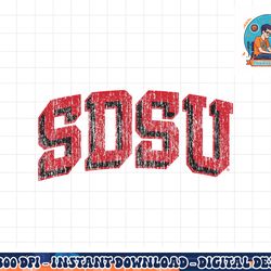 san diego state aztecs retro arch block  png, sublimation copy