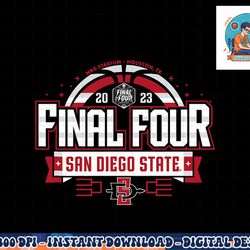 san diego state aztecs final four 2023 basketball bold black png, sublimation copy