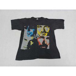 vintage 1997 u2 tour t-shirt rock and roll ireland bono thin lizzy emotional fish .