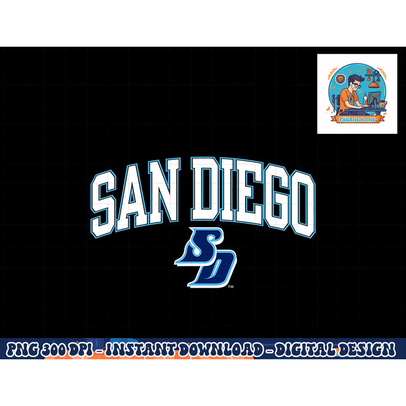 San Diego Toreros Arch Over Officially Licensed png, sublimation copy.jpg