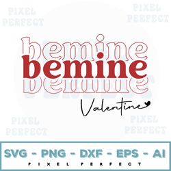 retro be mine svg, valentine's day svg, valentine's printable, valentine svg, instant download