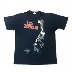 vintage 80s led zeppelin shirt / stairway to heaven / tour / rock band t shirt
