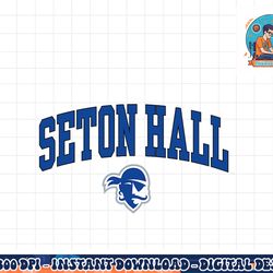 seton hall pirates arch over black officially licensed  png, sublimation copy