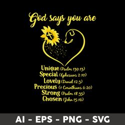 sunflower dog god says you are svg, dog svg, sunflower svg, heart svg - digital file