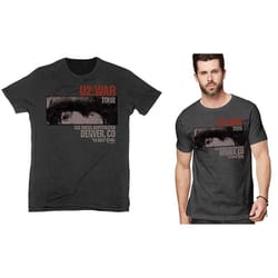 u2 unisex t-shirt: war red rocks