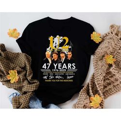 47 years of u2 band signature t-shirt, classic rock u2 band shirt, u2 band vintage shirt, u2 band unisex shirt, u2 tour,