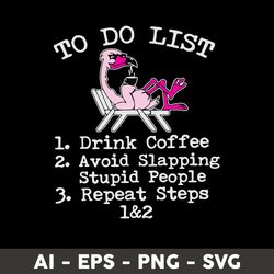 to do list flamingo svg, flamingo svg, animal svg - digital file