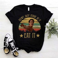patrick bateman don't just stare at it eat it vintage shirt, american psycho shirt
