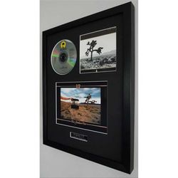 u2 the joshua tree luxury framed original cd-bono