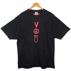 rare design vintage 00s u2 vertigo irish rock band concert film promo tour t shirt / black / 2xl / avs1
