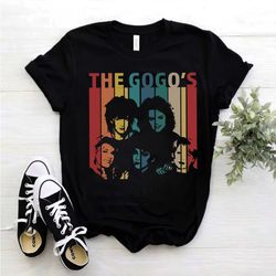vintage retro the gogo's t shirt, the gogo's band shirt gift, retro gift tee for you and your friends