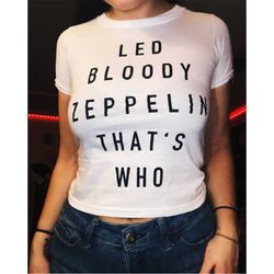 led bloody zeppelin baby tee