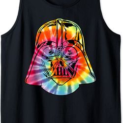 star wars darth vader tie-dye portrait tank top