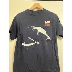 vintage 1980s u2 concert band tour t shirt desire