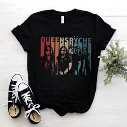 vintage retro queensryche band t-shirt, queensryche band shirt gift, retro gift tee for you and your friends