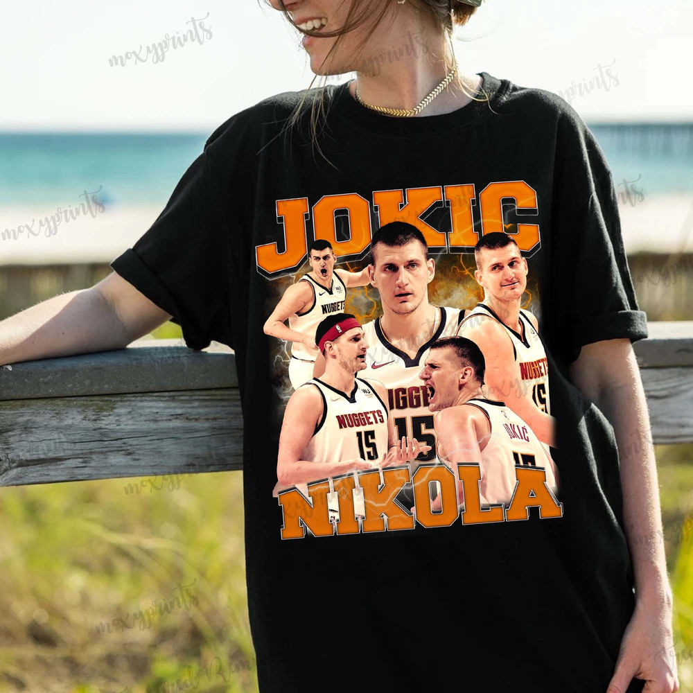 Jokic Nikola T-shirt, Jokic Nikola Basketball Player Bootleg Vintage Slam Dunk Shirt, NBA Shirt, Sport MVP NBA shirt