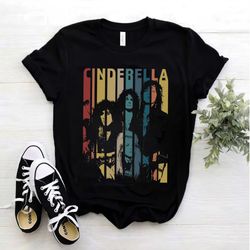 vintage retro cinderella band t-shirt, cinderella band gift, retro gift tee for you and your friends