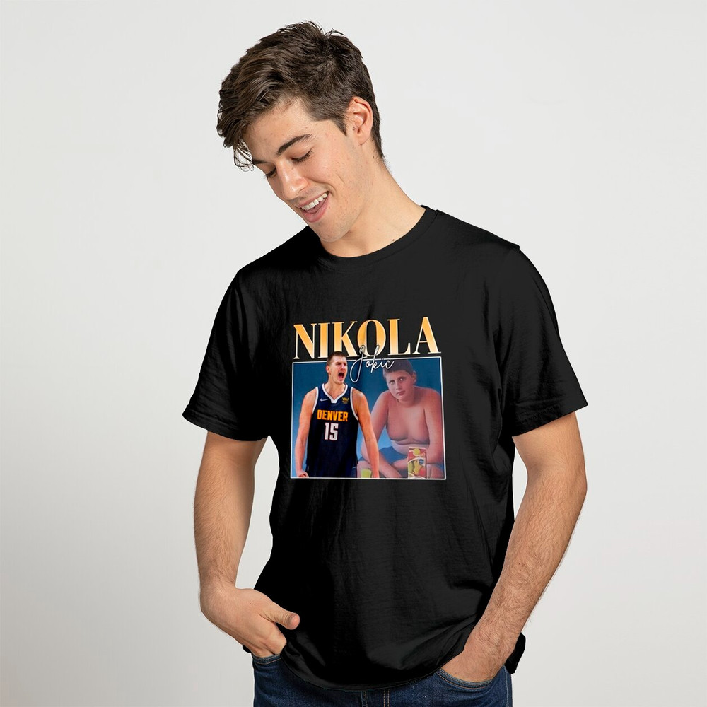Jokic Nikola T-shirt, Jokic Nikola Basketball Player Bootleg Vintage Slam Dunk Shirt, NBA Shirt, Sport MVP NBA shirt