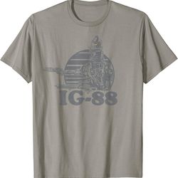 star wars ig-88 bounty hunter badge graphic t-shirt