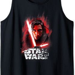 star wars last jedi kylo ren paint portrait tank top