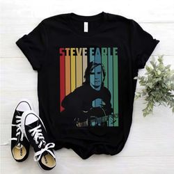 vintage retro steve earle t-shirt, steve earle shirt gift, retro gift tee for you and your friends