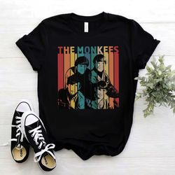 vintage retro the monkees t-shirt, the monkees band shirt gift, retro gift tee for you and your friends