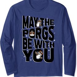 star wars may the porgs be with you may the 4th cute galaxy long sleeve