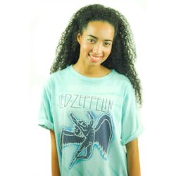vintage led zeppelin shirt 1984 tye dye swan song blue tye dye 1980s tee 1980s shirt concert shirt band tee xl