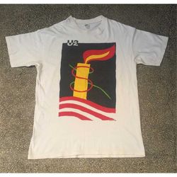 vintage u2 tour band music concert medium mens t shirt