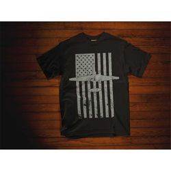 u-2 dragonlady spyplane airplane vintage flag t-shirt