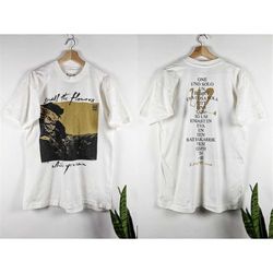 vintage u2 one 1990 merch smell the flowers while you can tour t-shirt