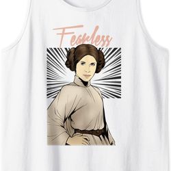 star wars princess leia fearless comic tank top