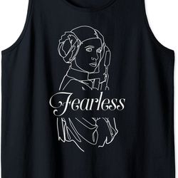 star wars princess leia fearless outline tank top
