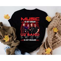 u2 band is my dealer signature unisex shirt, classic rock u2 band shirt, u2 band shirt, u2 tour shirt, u2 joshua tree sh