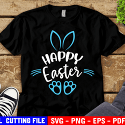 hoppy easter svg, cute easter bunny, happy easter svg, kids easter svg, funny easter, girl easter shirt svg file