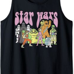 star wars psychedelic group poster tank top