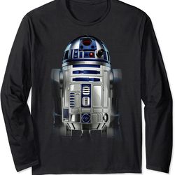 star wars r2-d2 hi-res photo pose graphic long sleeve tee