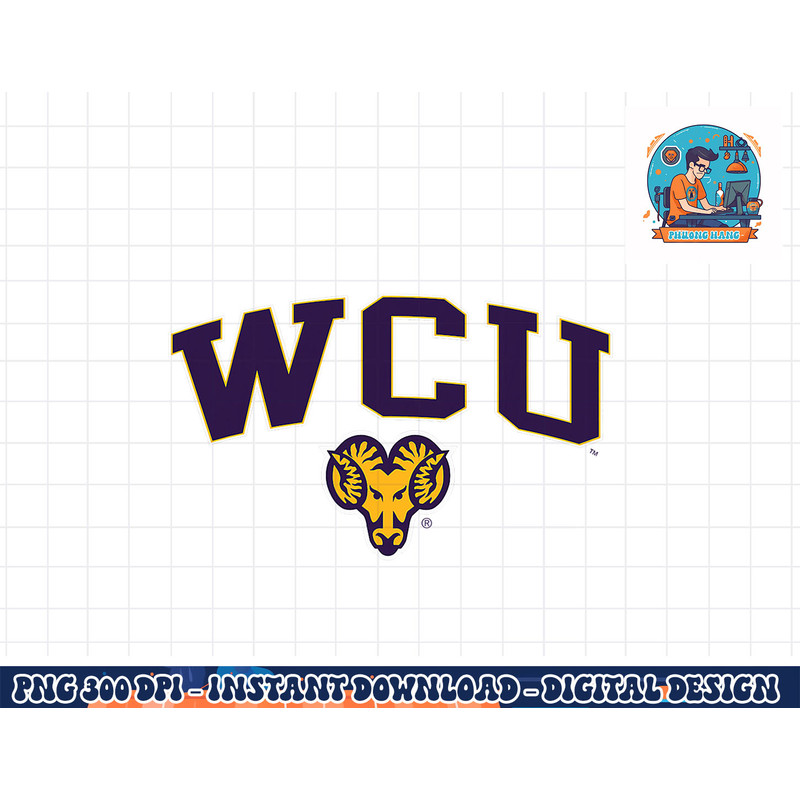 West Chester Golden Rams Arch Over Gray Officially Licensed  png, sublimation copy.jpg
