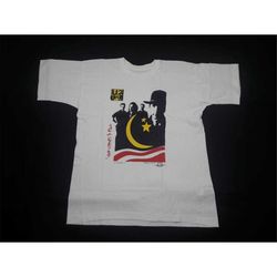 vintage 1990 u2 t-shirt rock and roll ireland bono thin lizzy emotional fish cranberries rory gallagher