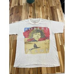 vintage 80s robert plant led zeppelin band tees