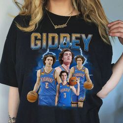 josh giddey shirt, josh giddey bootleg sweatshirt, 90s vintage graphic tee, oklahoma city basketball shirt
