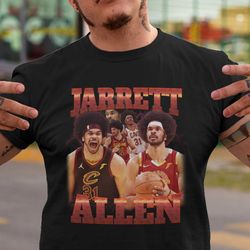 jarrett allen shirt, jarrett allen bootleg shirt, 90s vintage graphic tee, cleveland basketball shirt