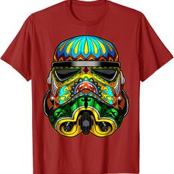star wars stormtrooper ornate sugar skull graphic t-shirt c2