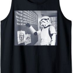 star wars stormtrooper those were the droids chalkboard tank top
